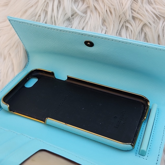 KATE SPADE LEATHER TRI-FOLD LONG WALLET/PHONE CASE - Picture 6 of 10